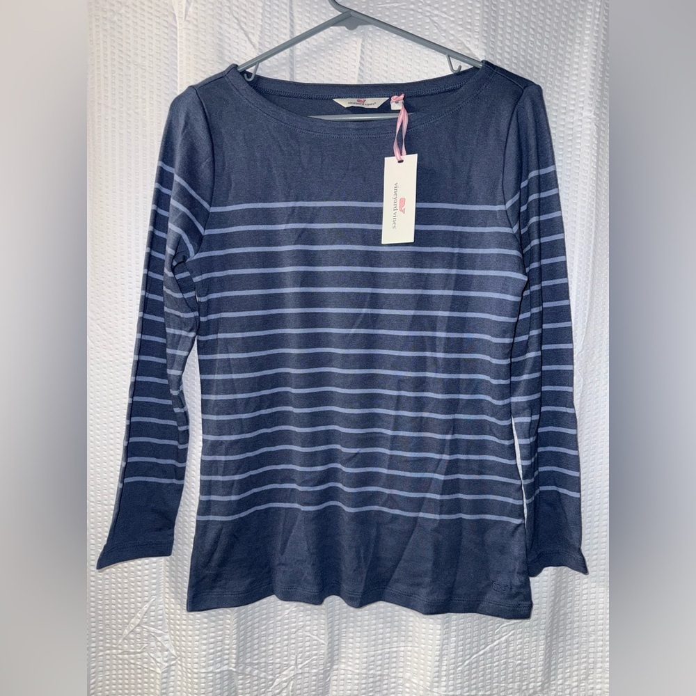 NWT Vineyard Vines Long Sleeve Striped Top Size M
